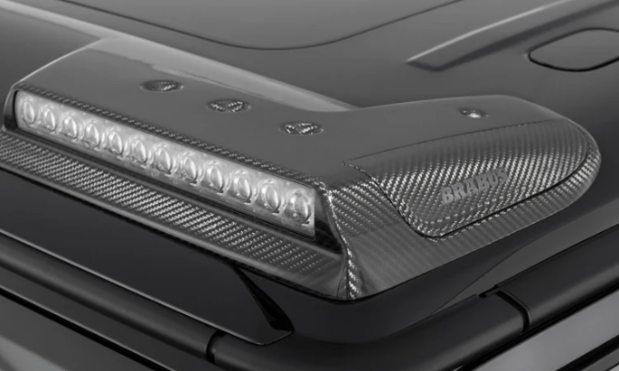 Spojler z LED przód Mercedes-Benz W465 2024-2025 G-klasa styl Brabus Karbon